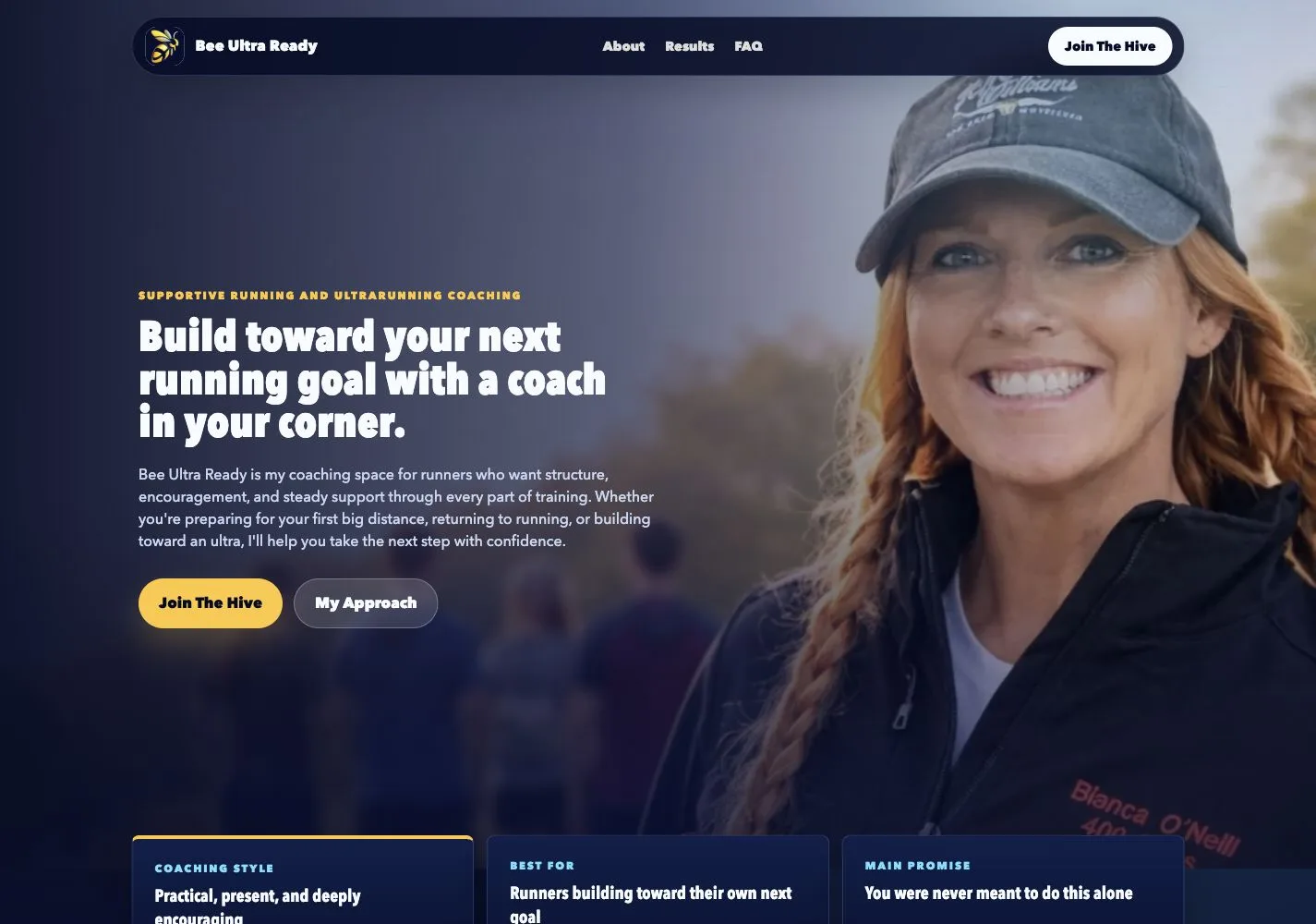 Screenshot of the Bee Ultra Ready generated page.